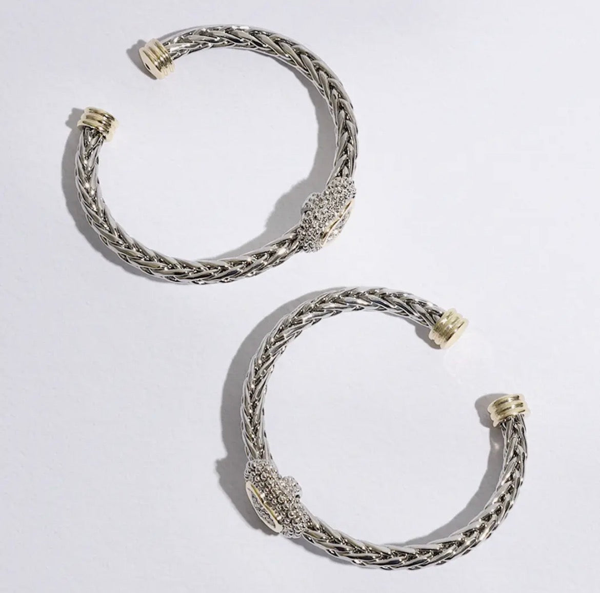 Braided Heart Bangle