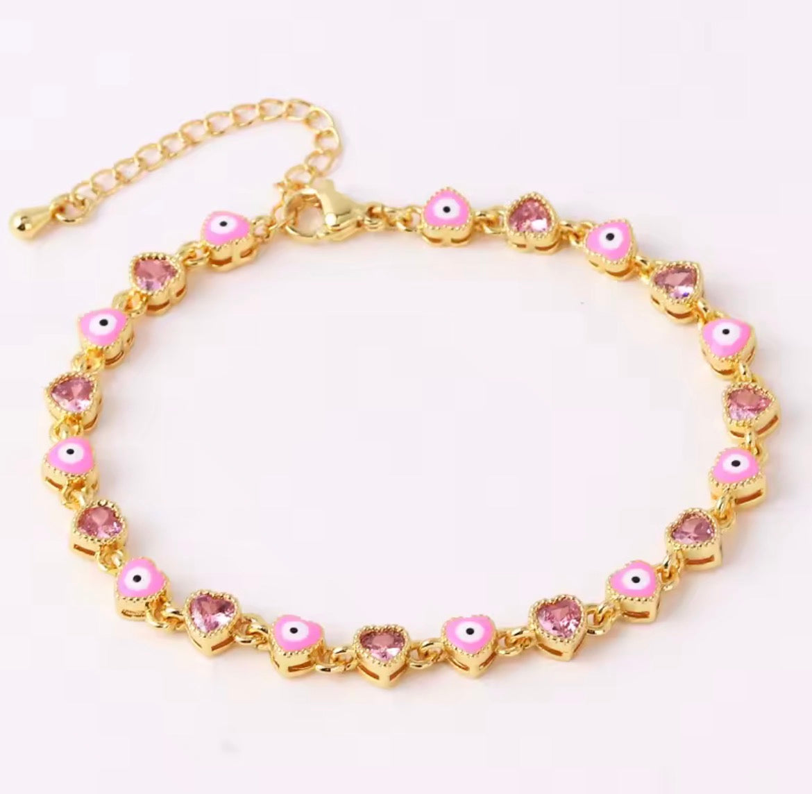 18k Gold Dipped Evil Eye Bracelet