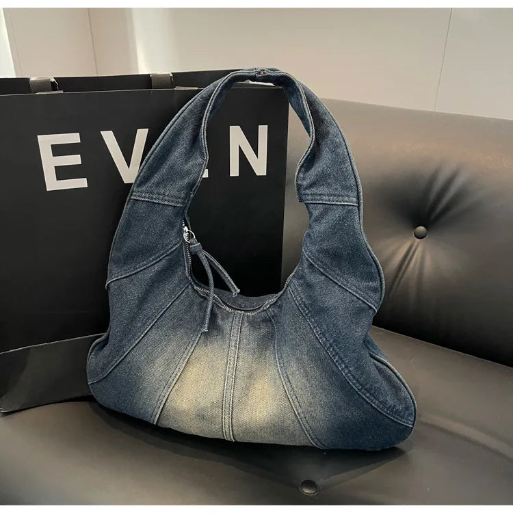 Vintage Denim Women's Handbag