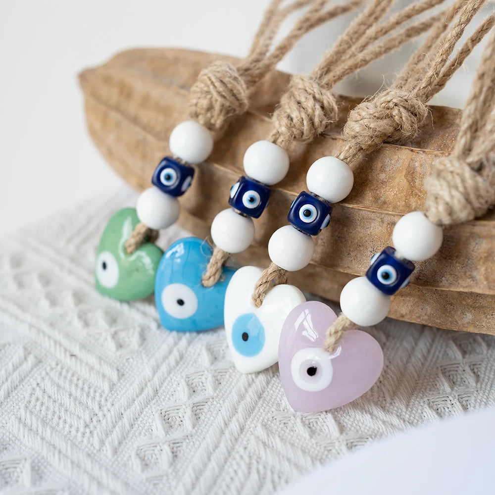 Rope Evil Eye Keychain