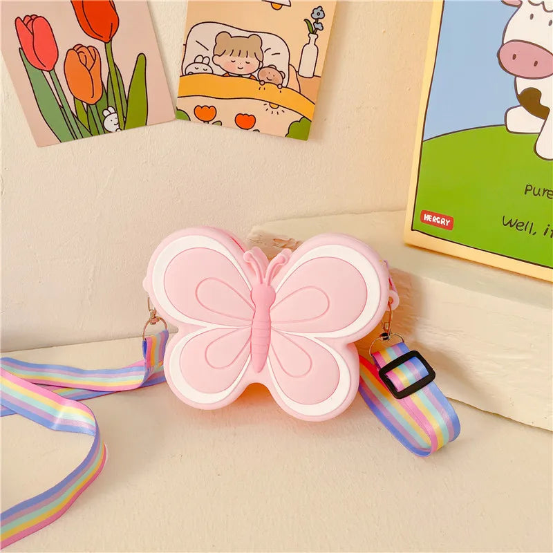 Girls Butterfly & Bow Crossbody