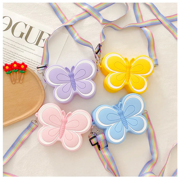 Girls Butterfly & Bow Crossbody