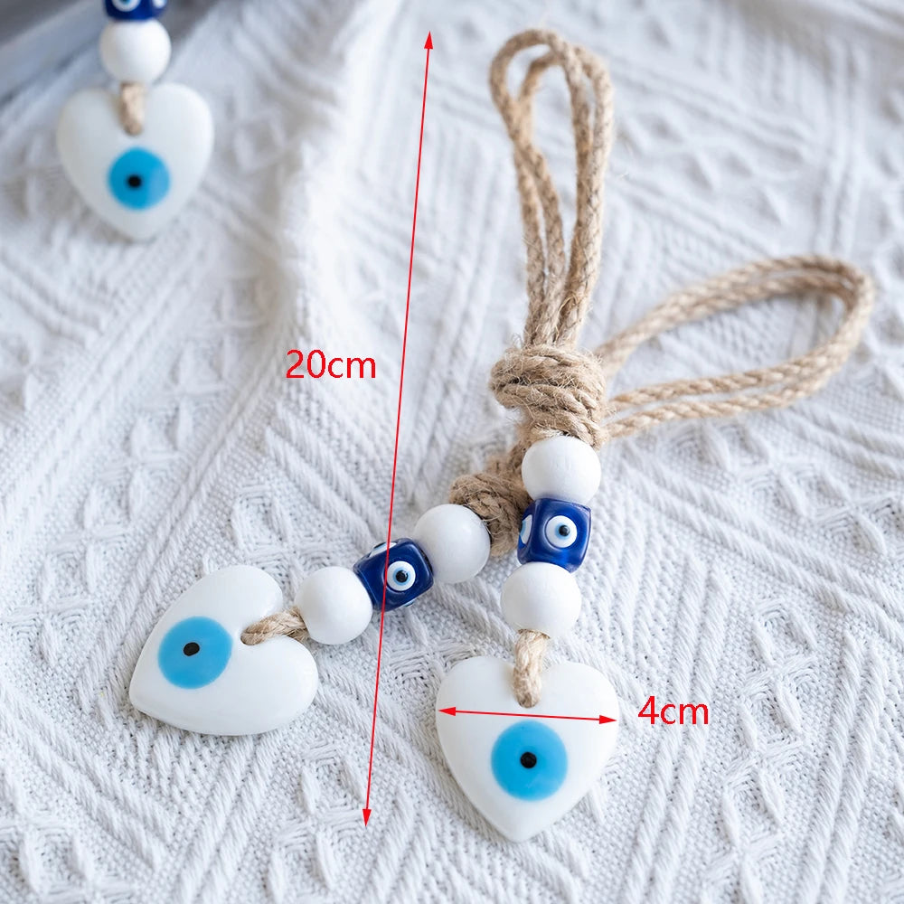 Rope Evil Eye Keychain
