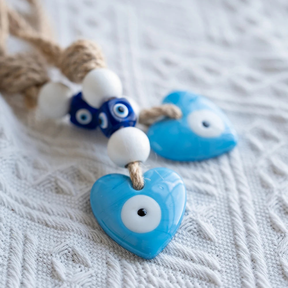 Rope Evil Eye Keychain