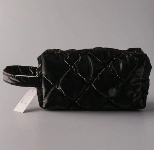 Black Puffer Cosmetic Bag