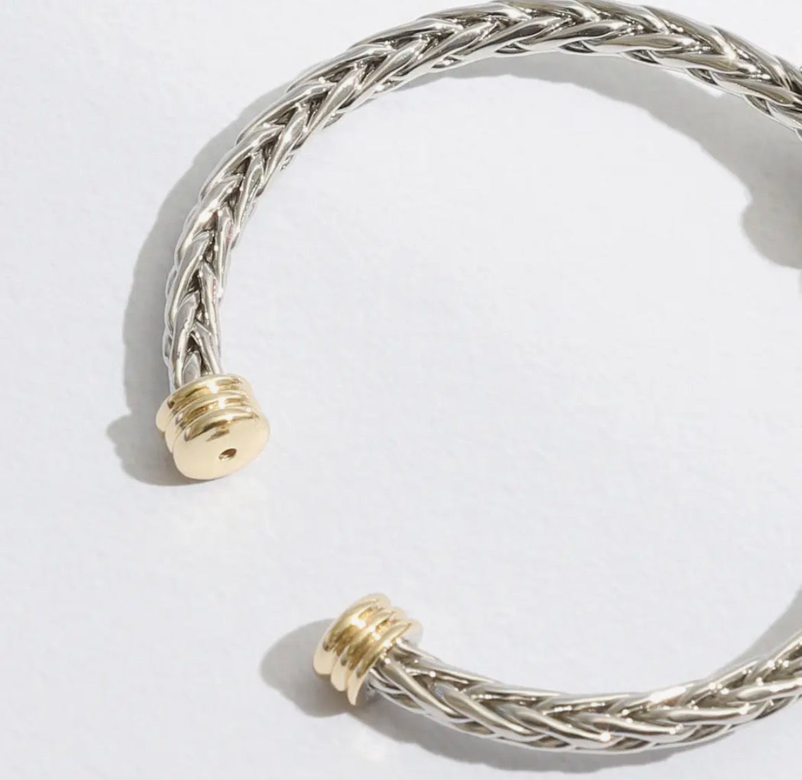 Double Heart Bangle