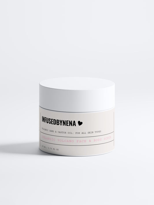 InfusedByNena Skincare; Icelandic Volcano Face & Body Scrub