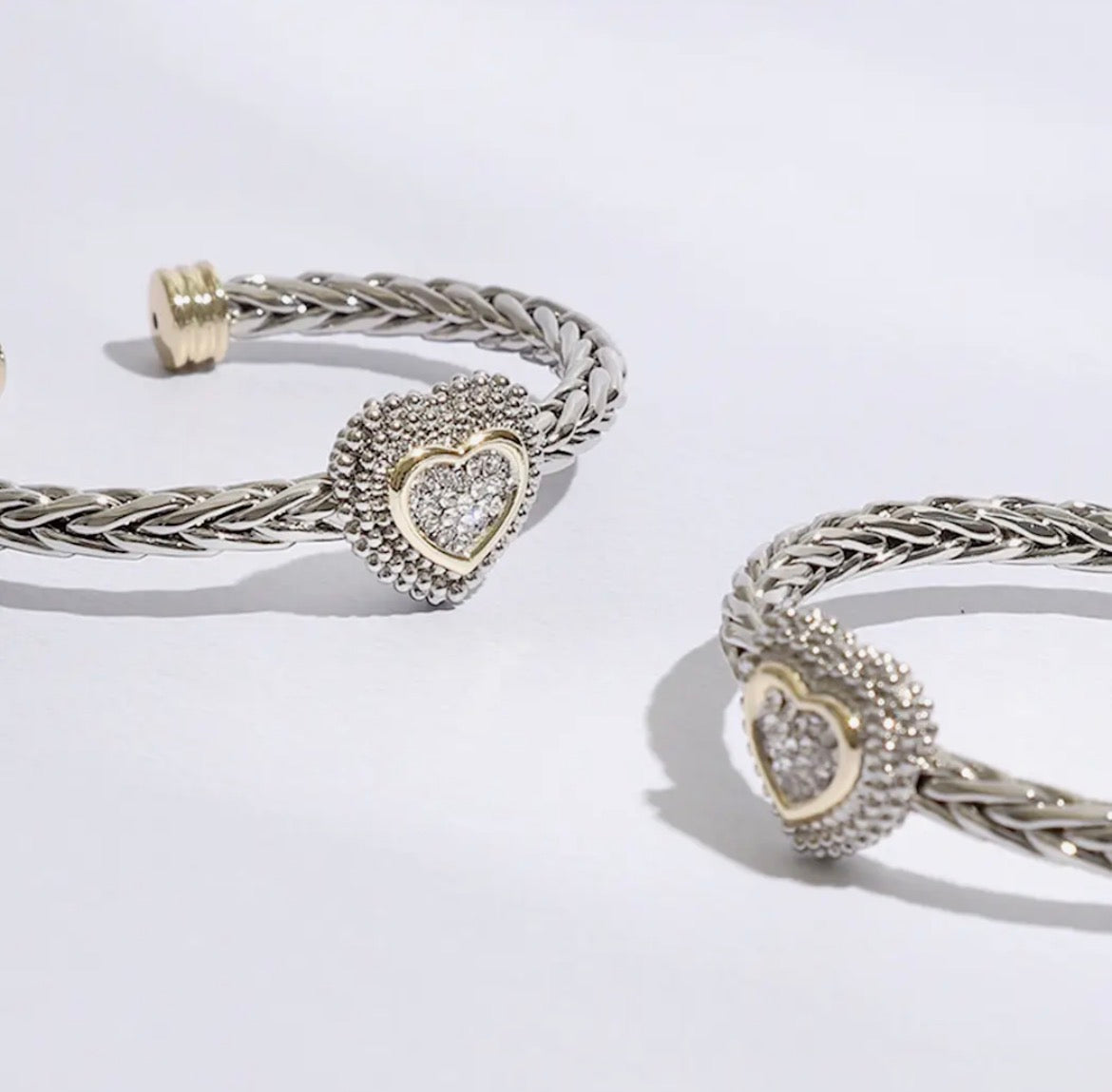 Braided Heart Bangle