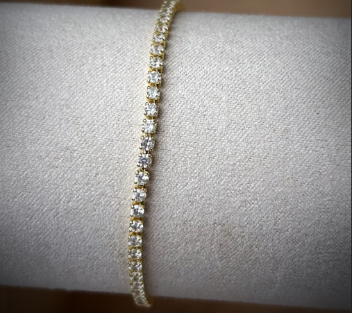 18k Plated Tennis Bracelet