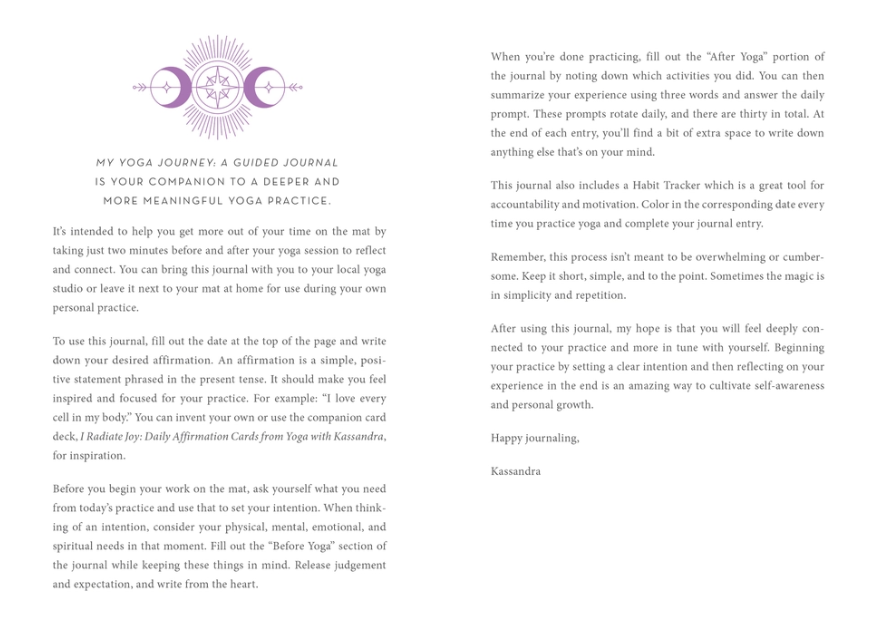 My Yoga Journey - A Guided Journal