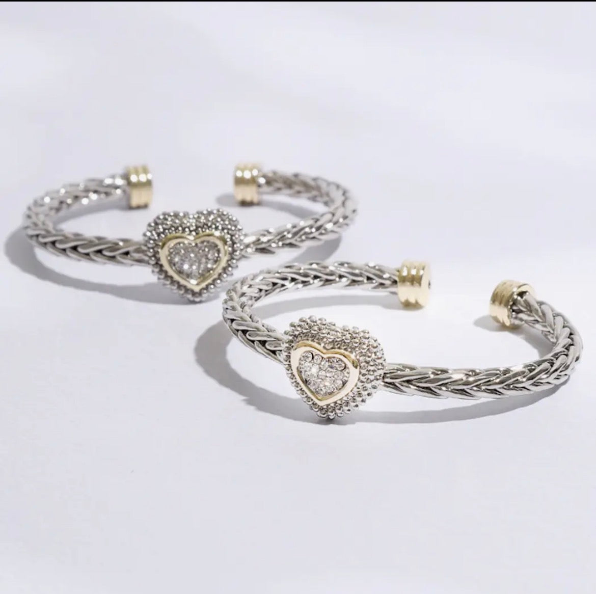 Braided Heart Bangle