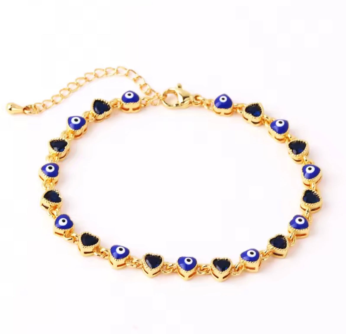18k Gold Dipped Evil Eye Bracelet