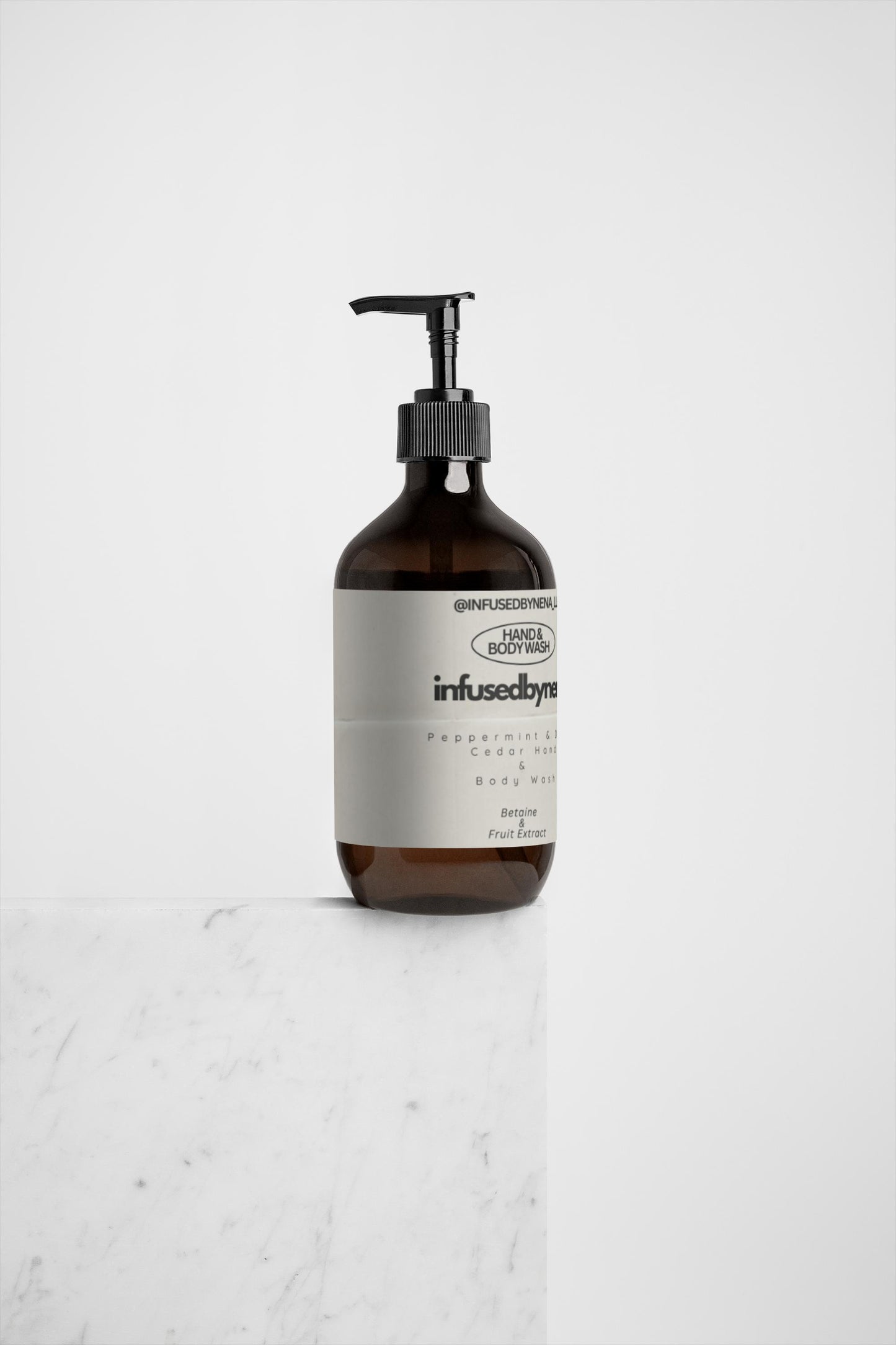 InfusedByNena's Hand & Body Wash - Peppermint & Dark Cedar