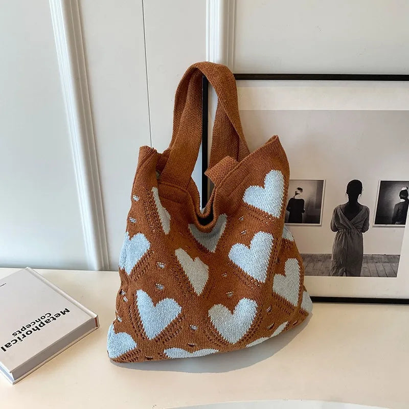 Woven Heart Tote bag