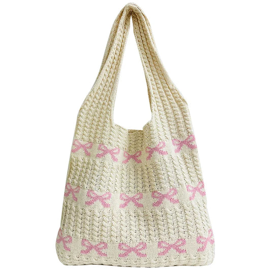 Woven Bow Tote