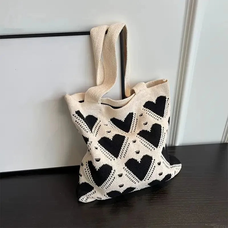 Woven Heart Tote bag