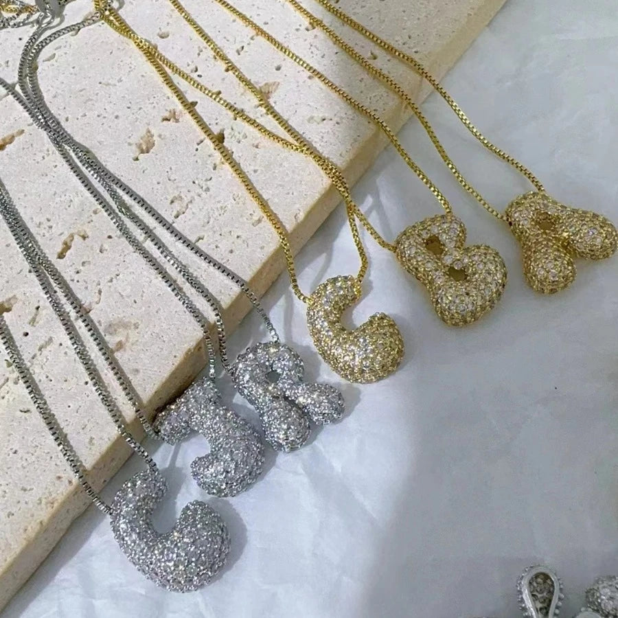 Bubble Letter Necklace