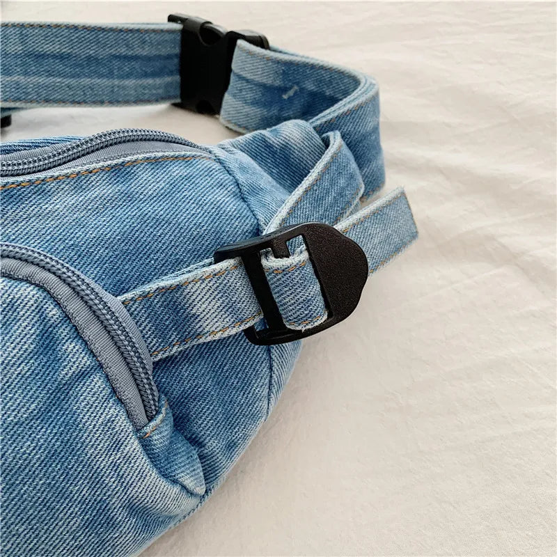 Denim Fanny Pack Inspired Crossbody