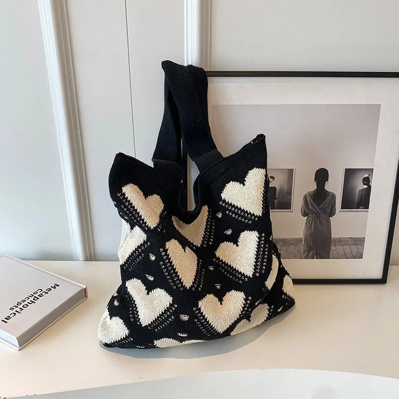 Woven Heart Tote bag