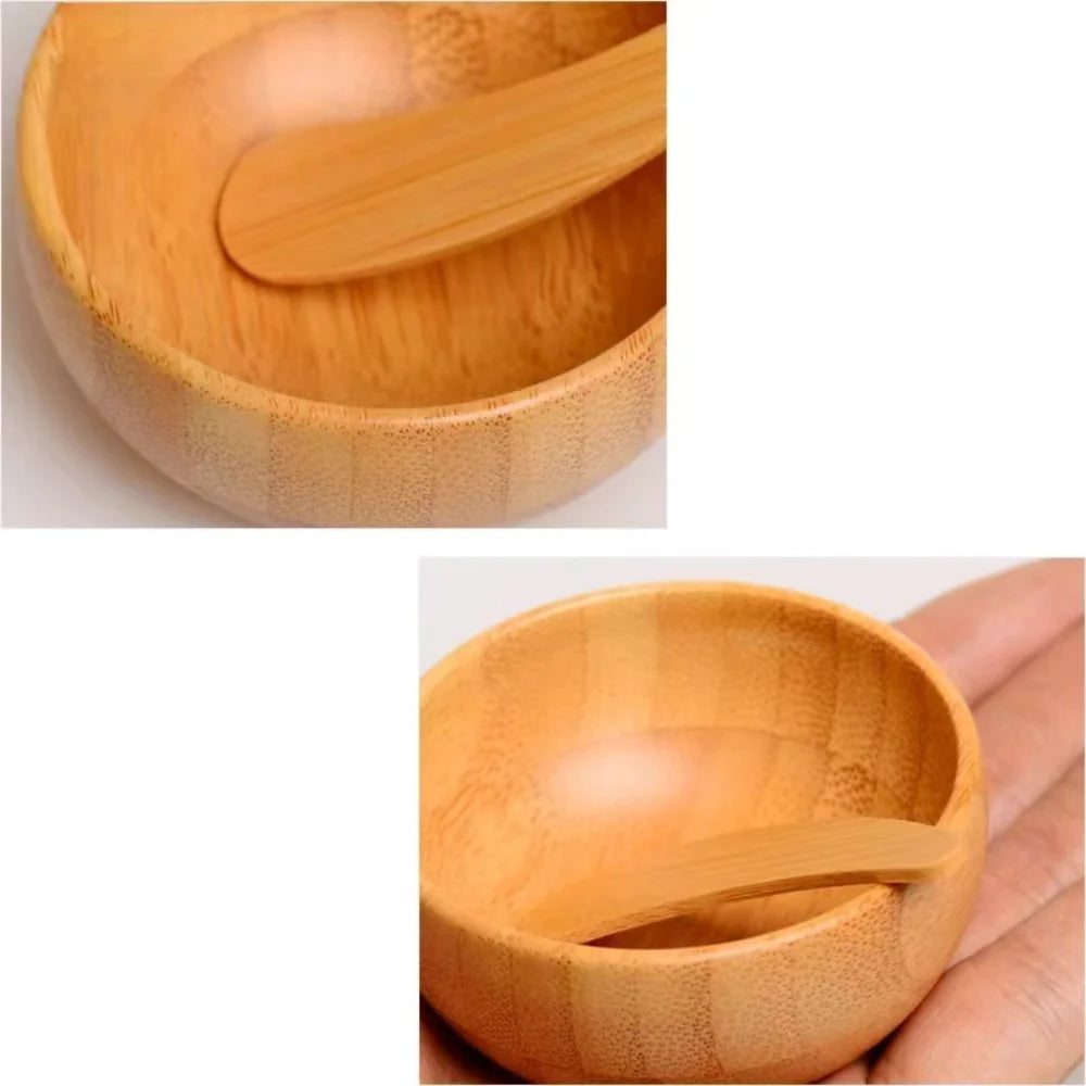 Bamboo Face Mask Mixing Bowl Set