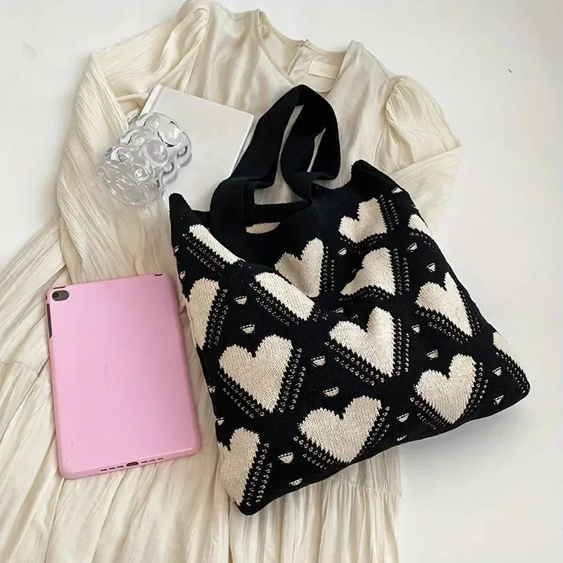 Woven Heart Tote bag